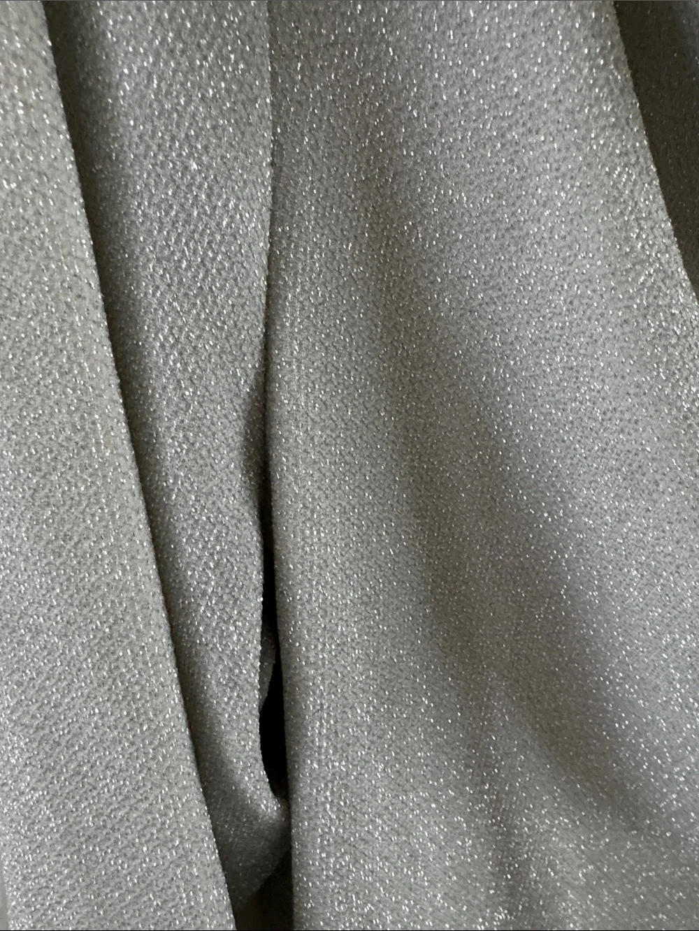 Akris Punto Silver Sparkle Draped Cowl Neck Top